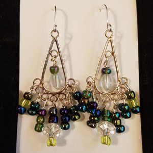 Sterling Hook Handmade Earrings beaded